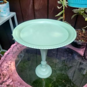 Green Metal Tray/Stand